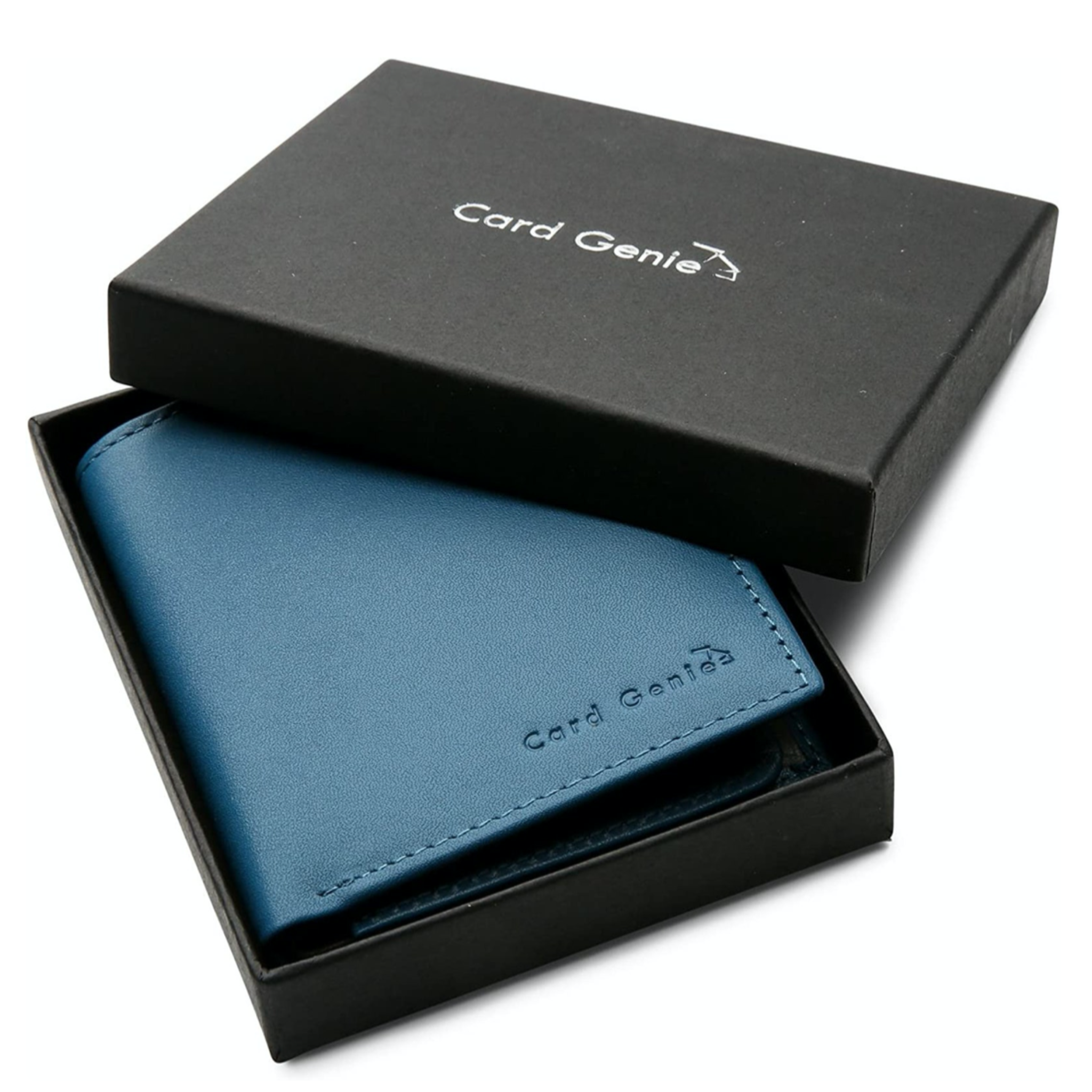leather bifold wallet set with gift box