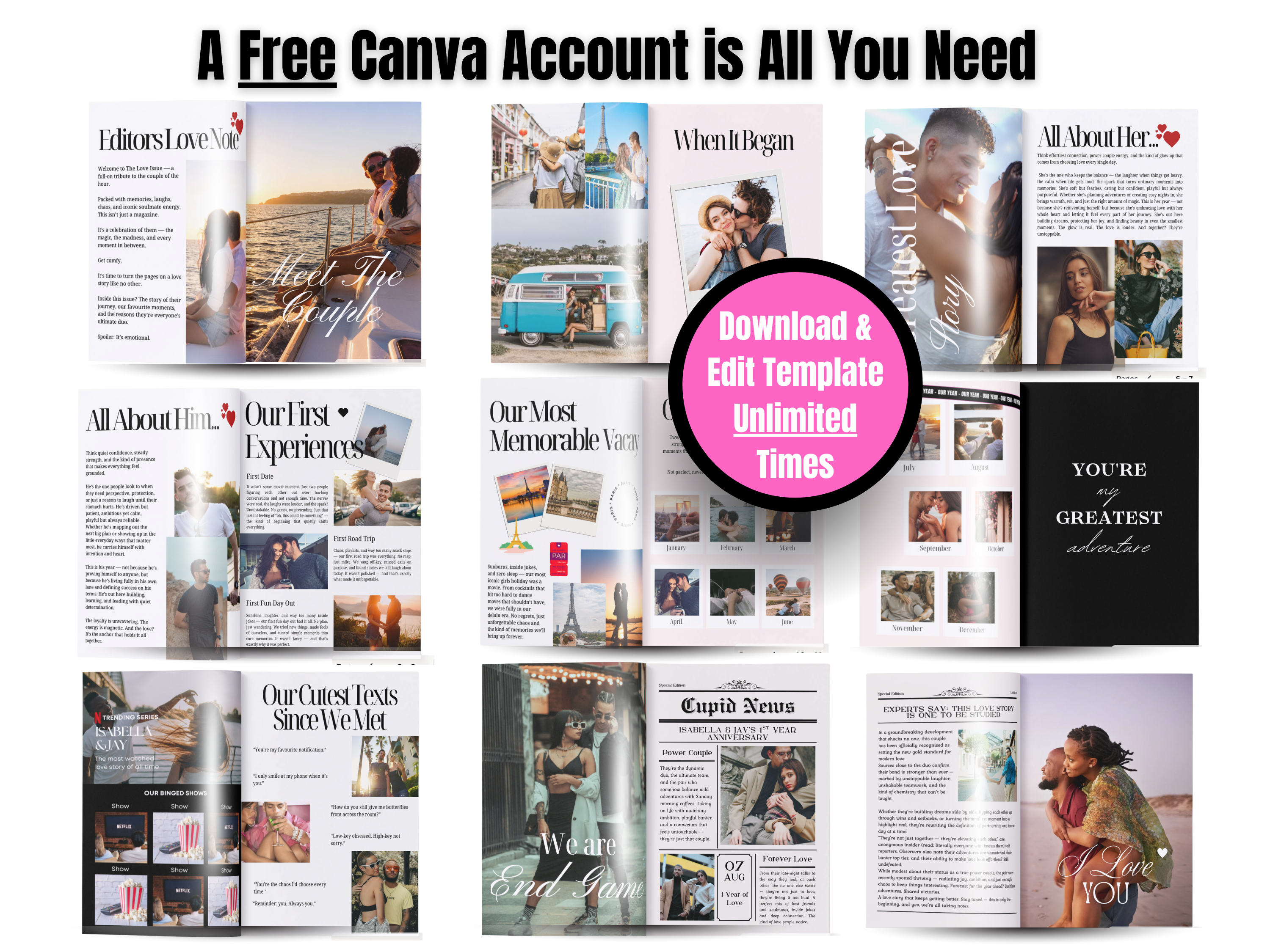 Couples Magazine Template