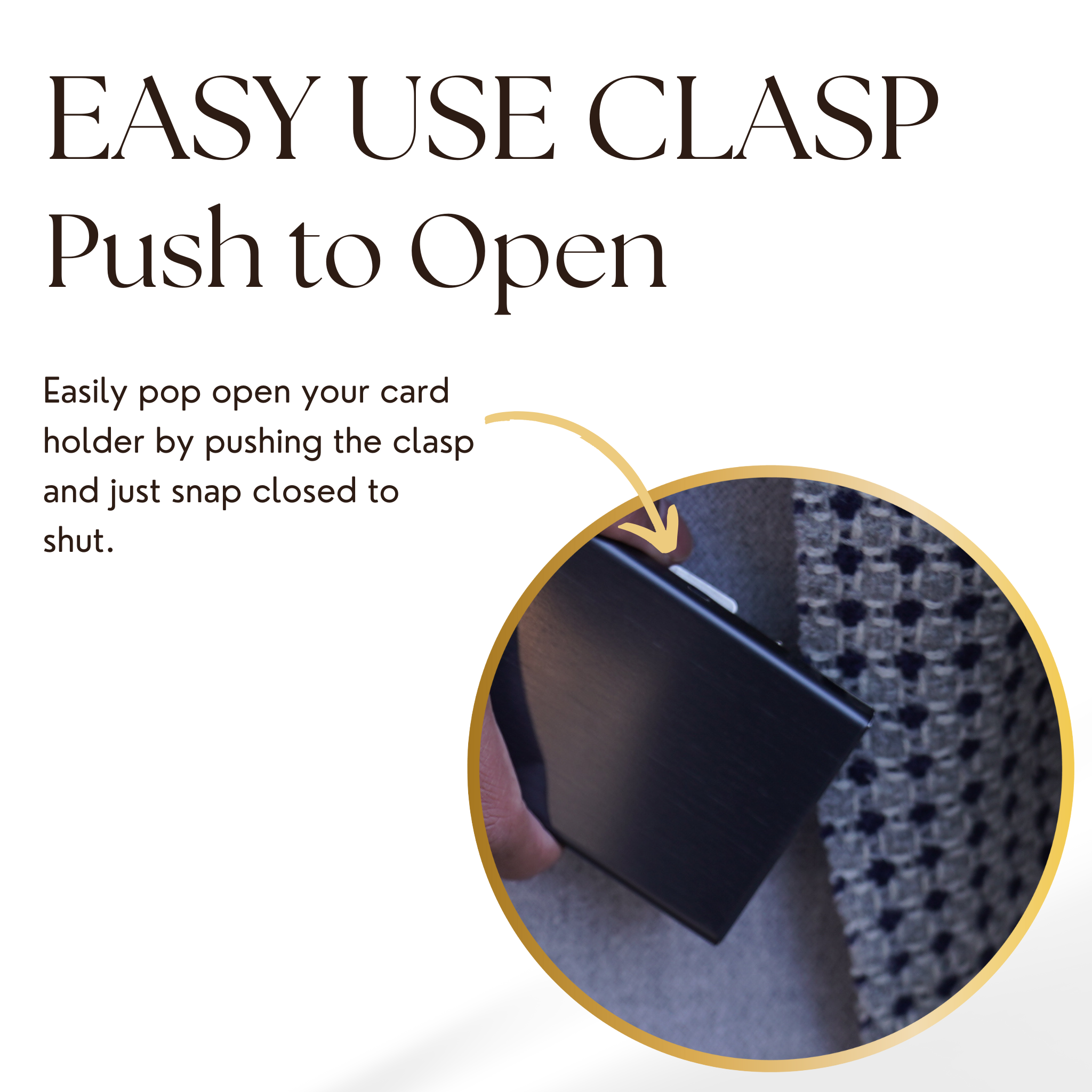 RFID-blocking metal credit card holder for men