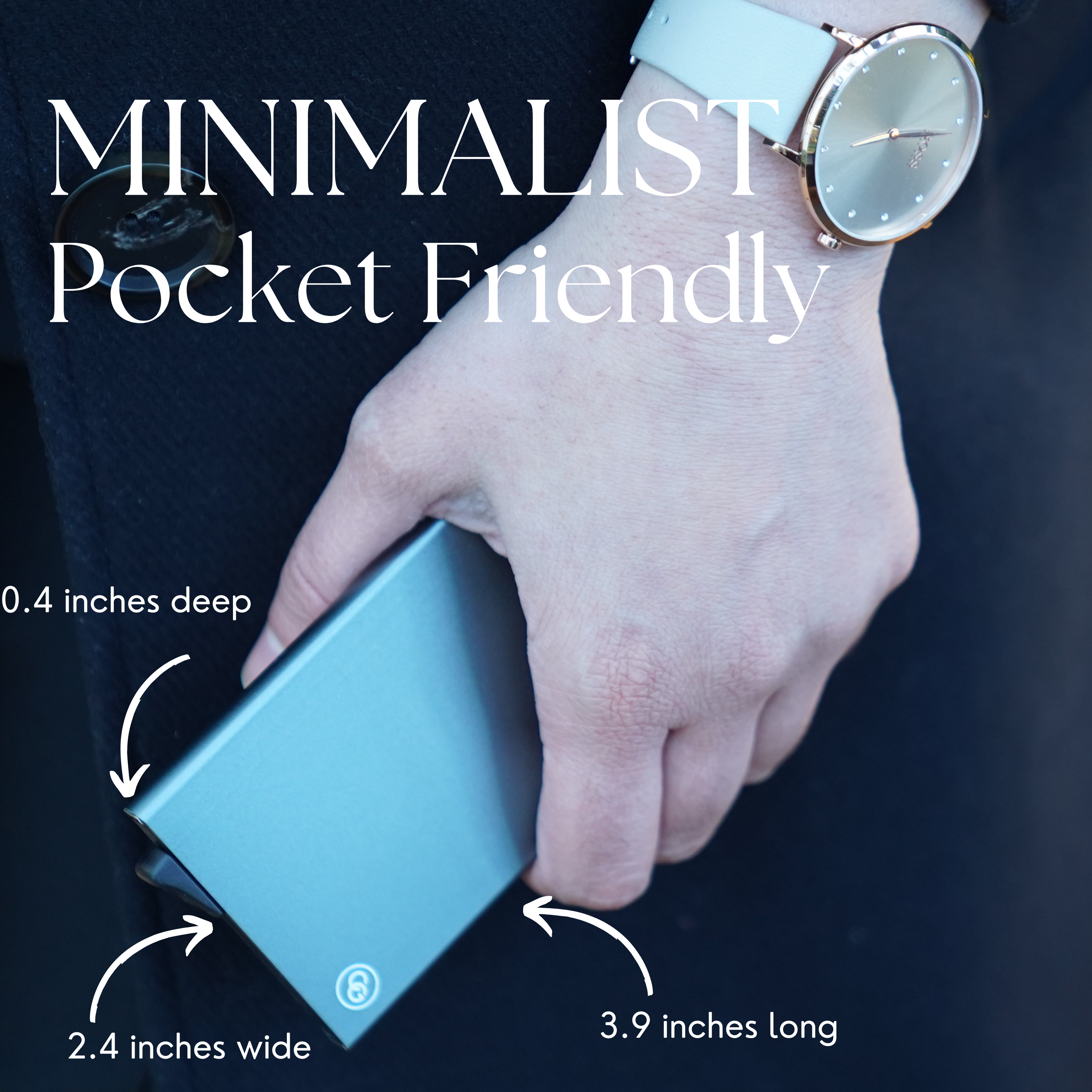 unisex RFID credit card holder – slim wallet