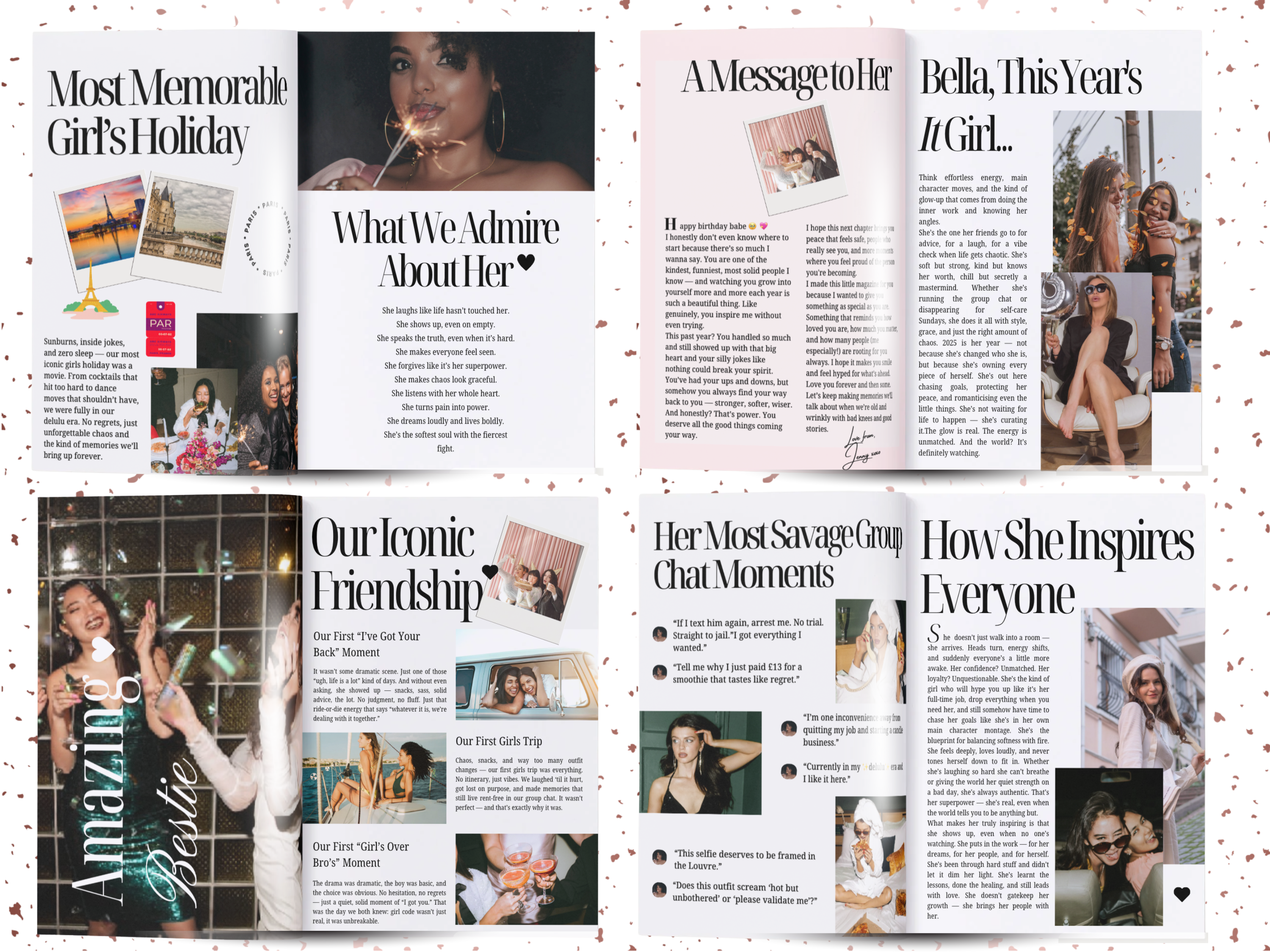 editable birthday magazine