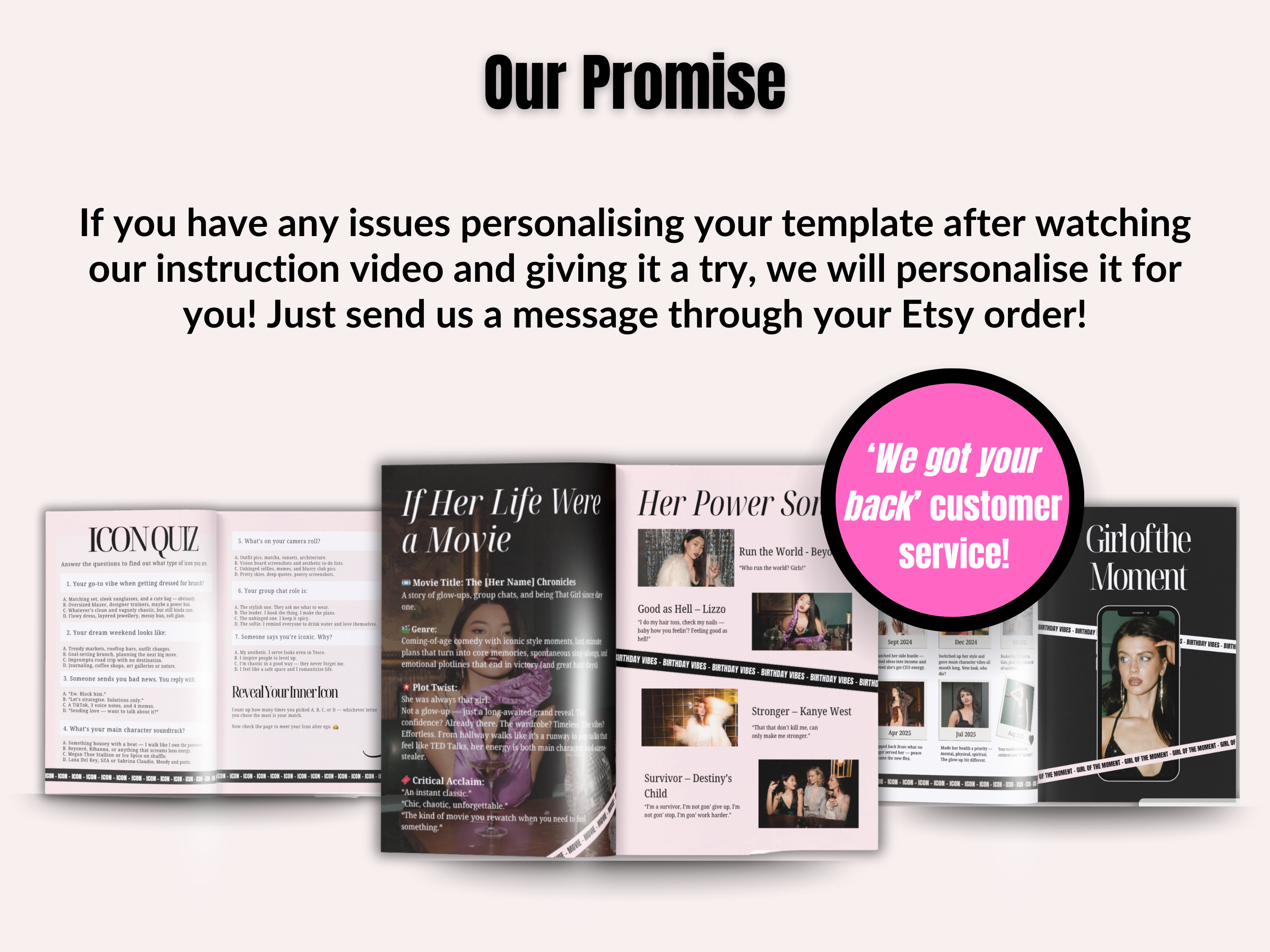 Bestie Birthday Magazine Template
