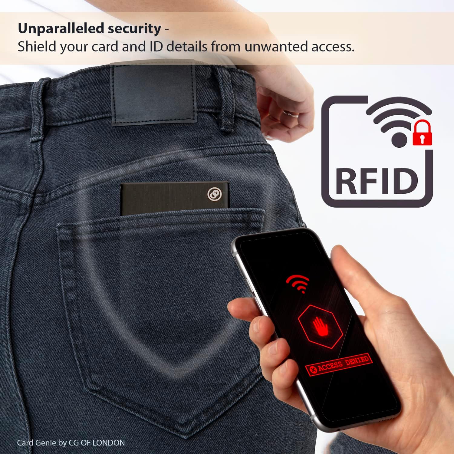 Card Genie Vault - RFID Blocking Metal Card Holder | 6 Slots