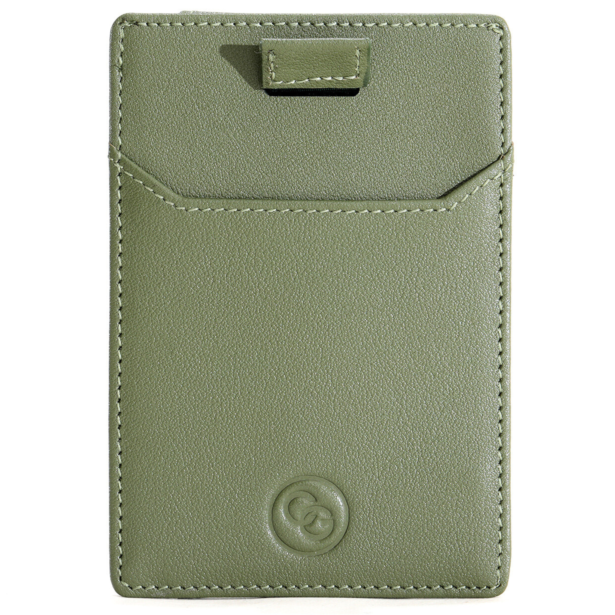 mens green card holder with RFID protection